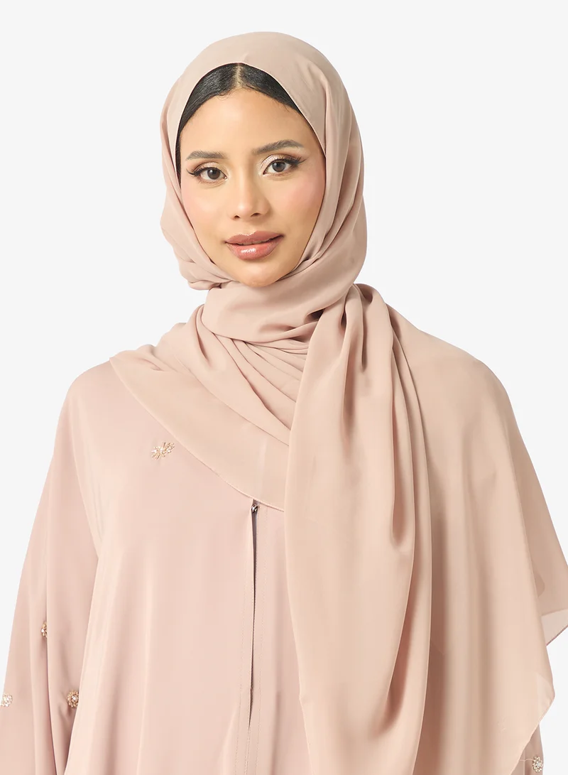 hayas closet  Embellished Flared Sleeve Abaya for Women | Best Price UAE