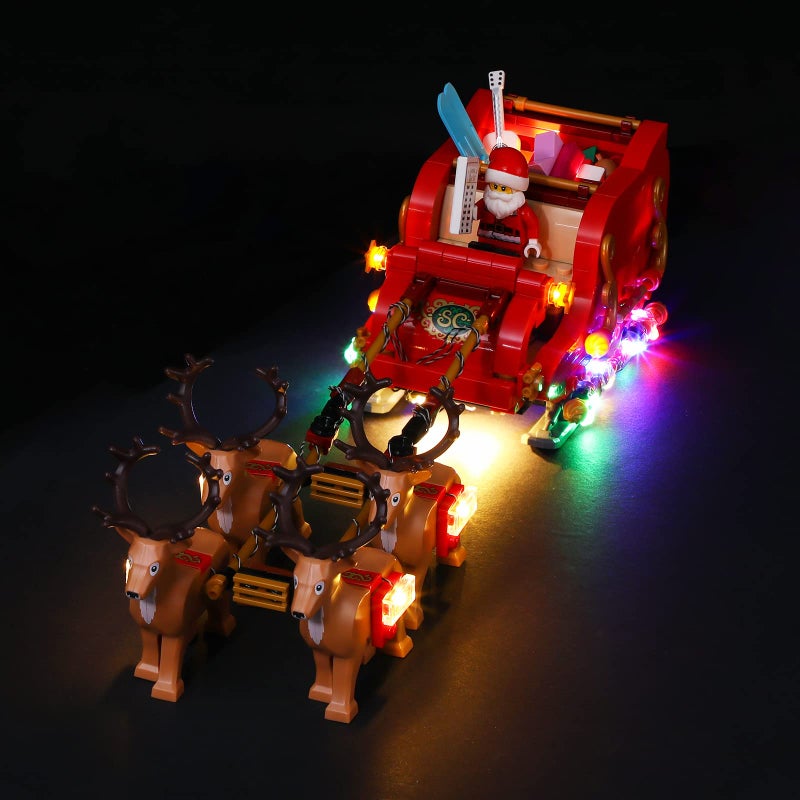 BRIKSMAX Led Lighting Kit for Santa's Sleigh - Compatible with Lego 40499 Building Blocks Model- Not Include The Lego Set - Image 2