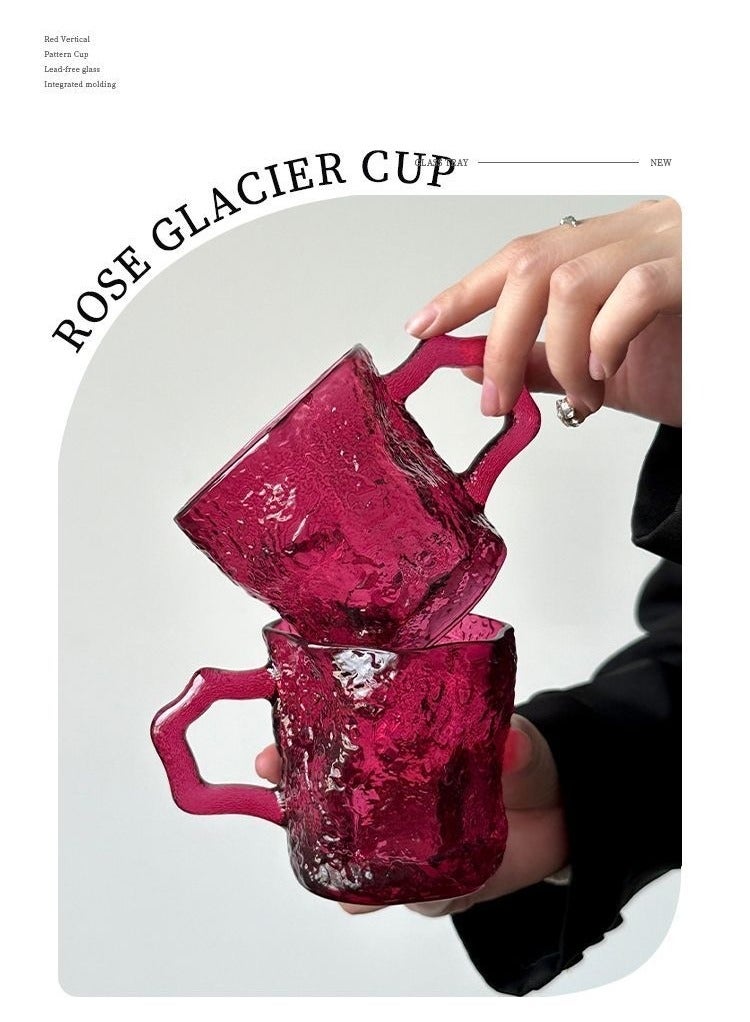 Glass Mug with Handle Cold Resistant Heat Resistant Coffee Mug Juice Milk Coffee Mug - Image 1