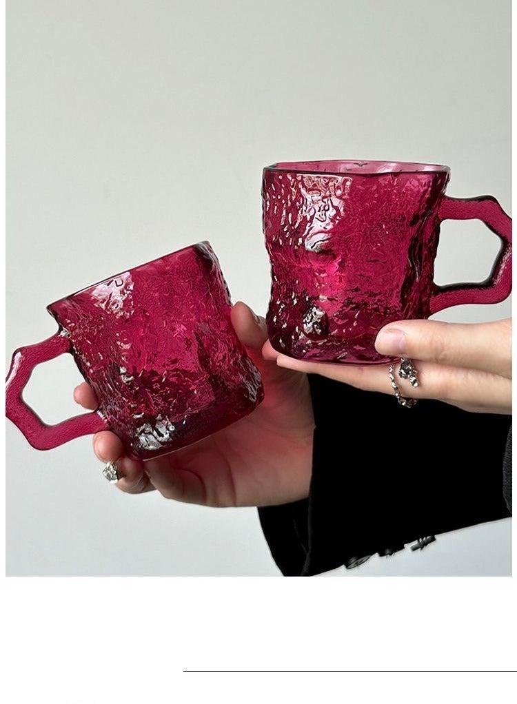 Glass Mug with Handle Cold Resistant Heat Resistant Coffee Mug Juice Milk Coffee Mug - Image 2