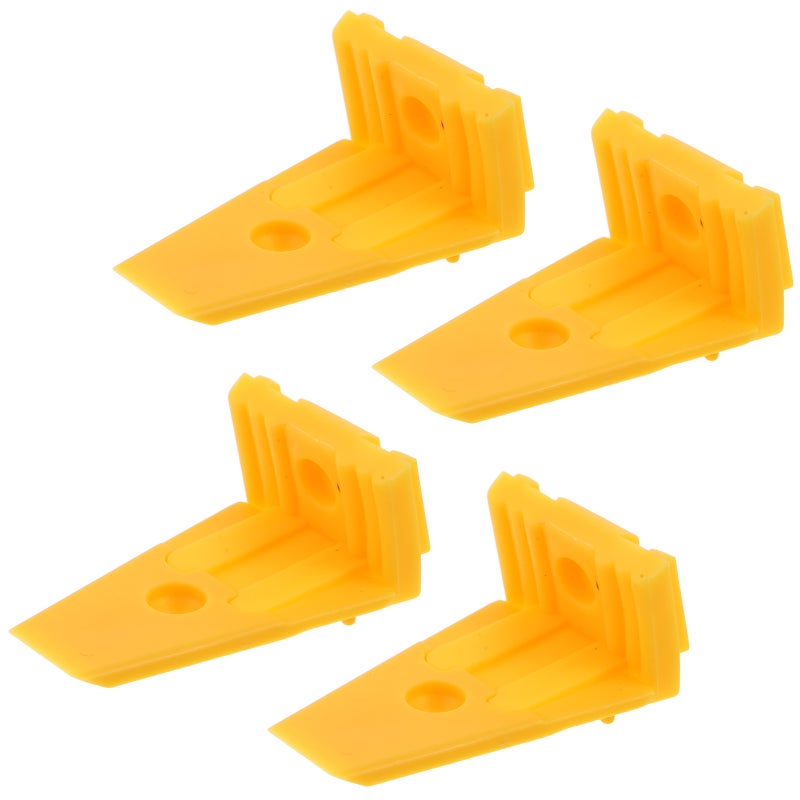 4Pcs Tire Changer Jaw Protectors Yellow Clamp Covers for Automotive Tire Changing Tools - Image 1