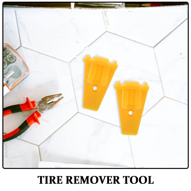 4Pcs Tire Changer Jaw Protectors Yellow Clamp Covers for Automotive Tire Changing Tools - Image 3