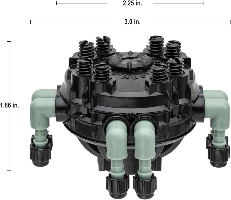 ORBIT 15-Pack 67000 8 Port Adj Flow Drip Manifold, Single - Image 2