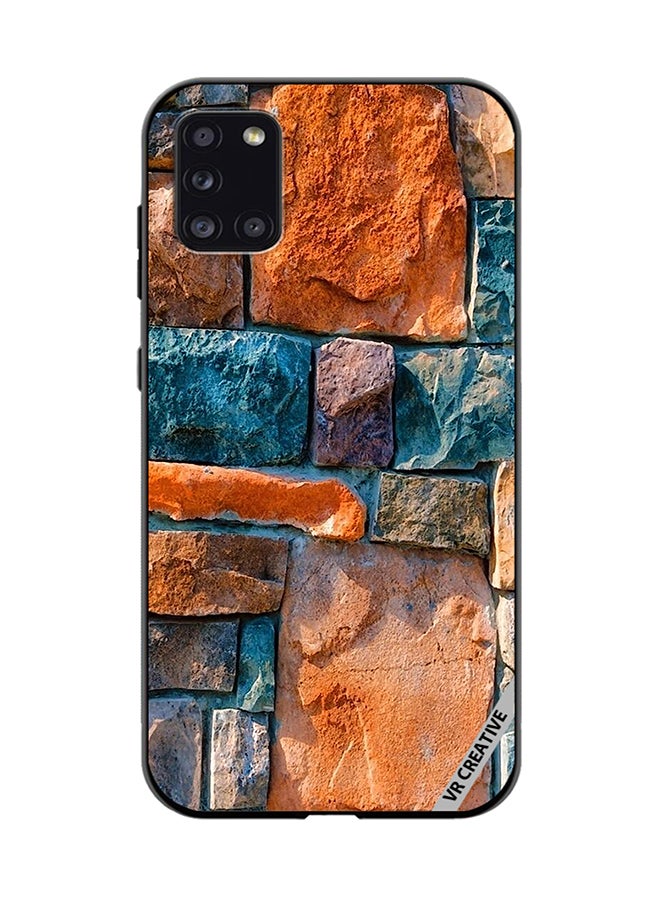 VR CREATIVE Protective Case Cover For Samsung Galaxy A31 Abstract Stone Design Multicolour - Image 1
