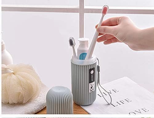 KD ZONE Capsule Shape Travel Toothbrush Toothpaste Case Holder Portable Toothbrush Storage Plastic Toothbrush Holder Random Colour - Image 5
