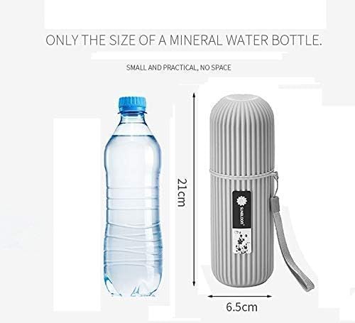 KD ZONE Capsule Shape Travel Toothbrush Toothpaste Case Holder Portable Toothbrush Storage Plastic Toothbrush Holder Random Colour - Image 2