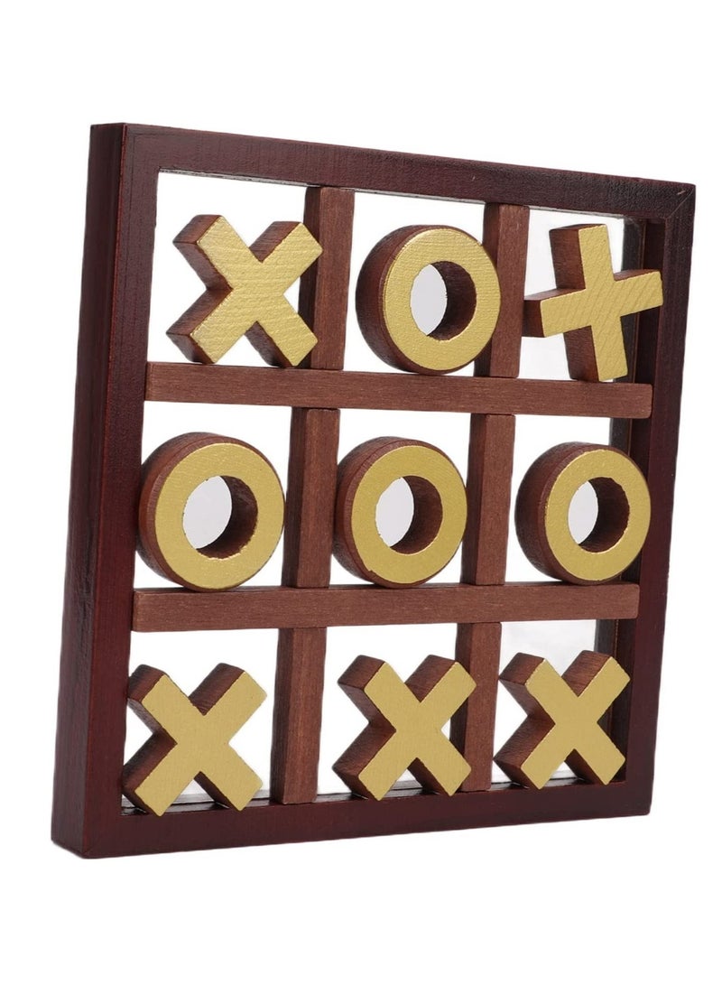 XO Wooden Tic Tac Toe Pushing Me Board Game Toy - Image 2