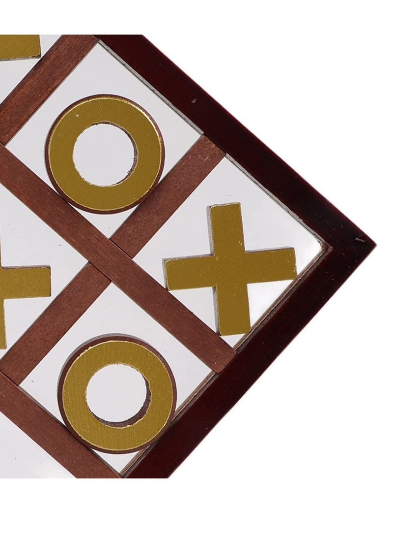 XO Wooden Tic Tac Toe Pushing Me Board Game Toy - Image 4