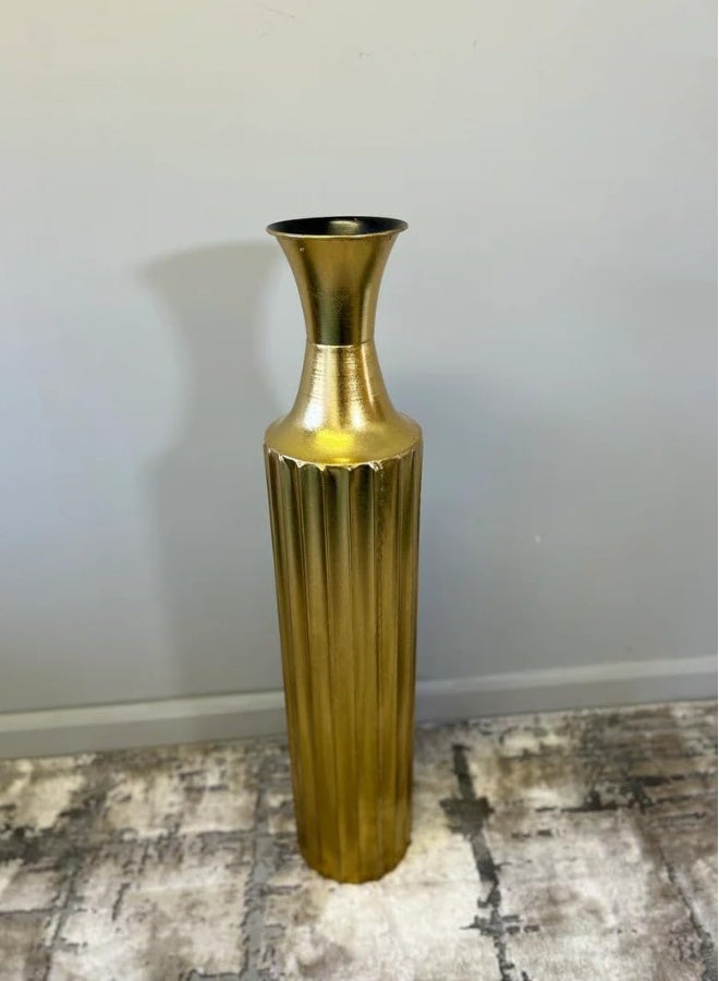 Decorhills DECORHILLS High Decorative Gold Metal Floor Vase Elegant Tall Home Décor Vase for Home Decoration-MTE-08 - Image 1