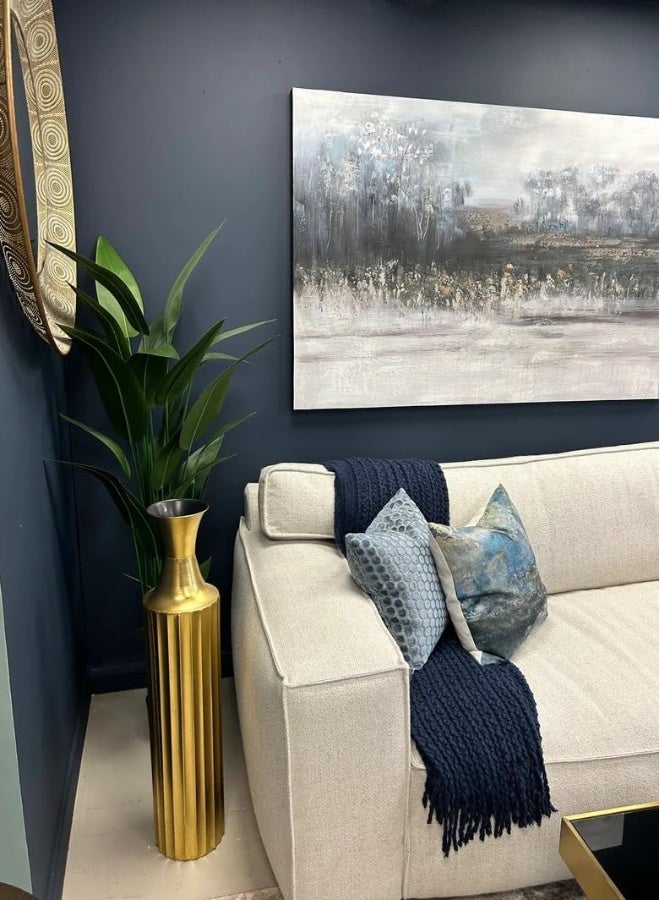 Decorhills DECORHILLS High Decorative Gold Metal Floor Vase Elegant Tall Home Décor Vase for Home Decoration-MTE-08 - Image 2