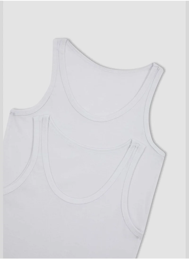 ديفاكتو Basic Sleeveless Round Neck T-Shirt (2 Pack)