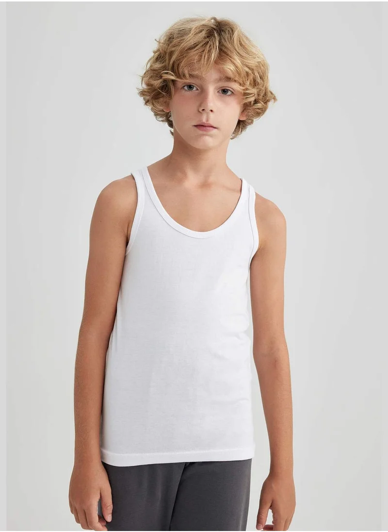 ديفاكتو Basic Sleeveless Round Neck T-Shirt (2 Pack)