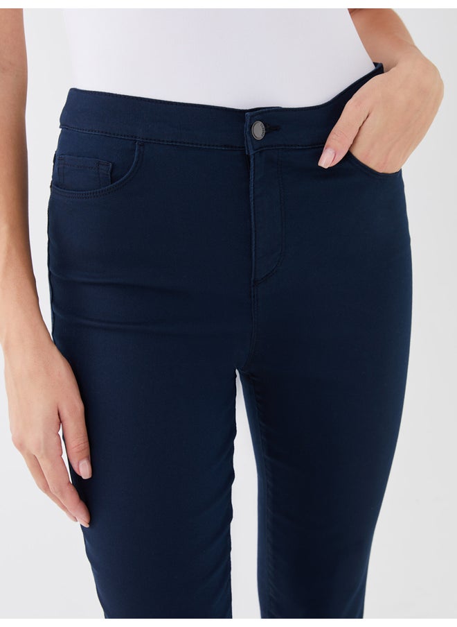 LC WAIKIKI - Slim Fit Pocket Detailed Gabardine Women Trousers - Image 1