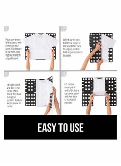 Y&D Shirt Folding Board, T Folder Board Clothes Laundry Organizer Dress Pants Towels for Kid and Women to Fold Clothes, Easy Store Travel, Very Suitable Family (Green)  - Image 3