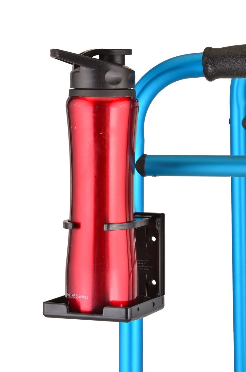 NOVA Cup Holder for Walker, Rollator, Transport Chair, Wheelchairs â€“ Universal Fit on Round Tube Only, Adjustable & Foldable Drink Holder - Image 1