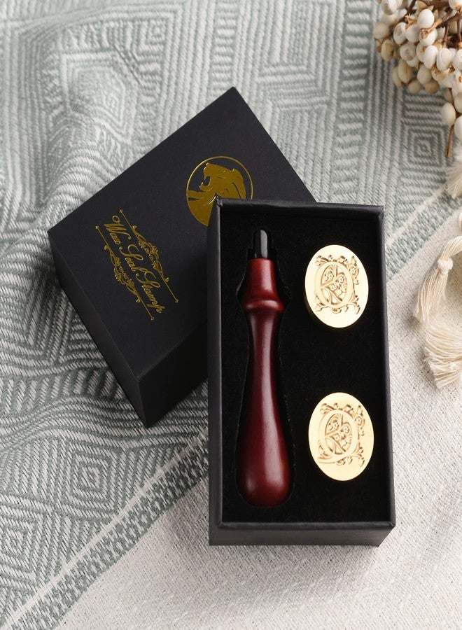 iTERYOU 2Pcs Letter Q Wax Seal Stamp With Gift Box, A to Z Series, Kit for Thanksgiving - Image 4