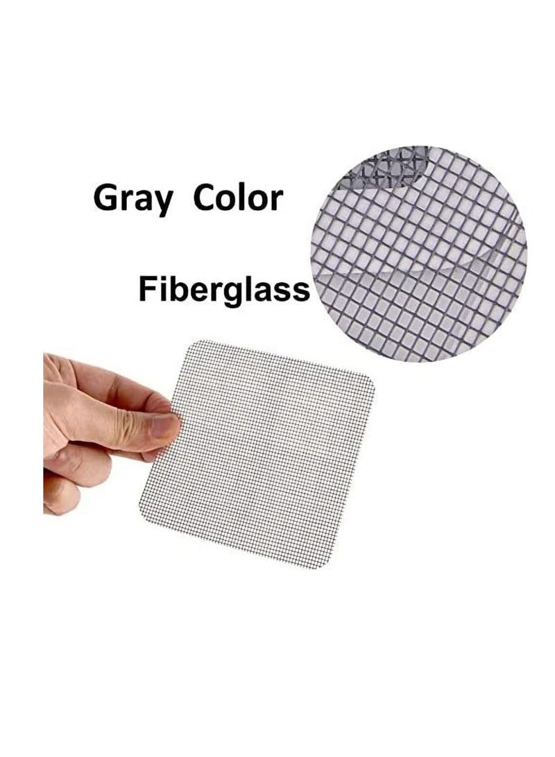 Excefore 15pcs Door and Window Screen Sticky Repair Patch 4x4 Inch Self-Adhesive Fiberglass Holes Cover Mesh Tape Kit Strongly Bonded Waterproof Fabric for Surface DIY Repairment - Image 5