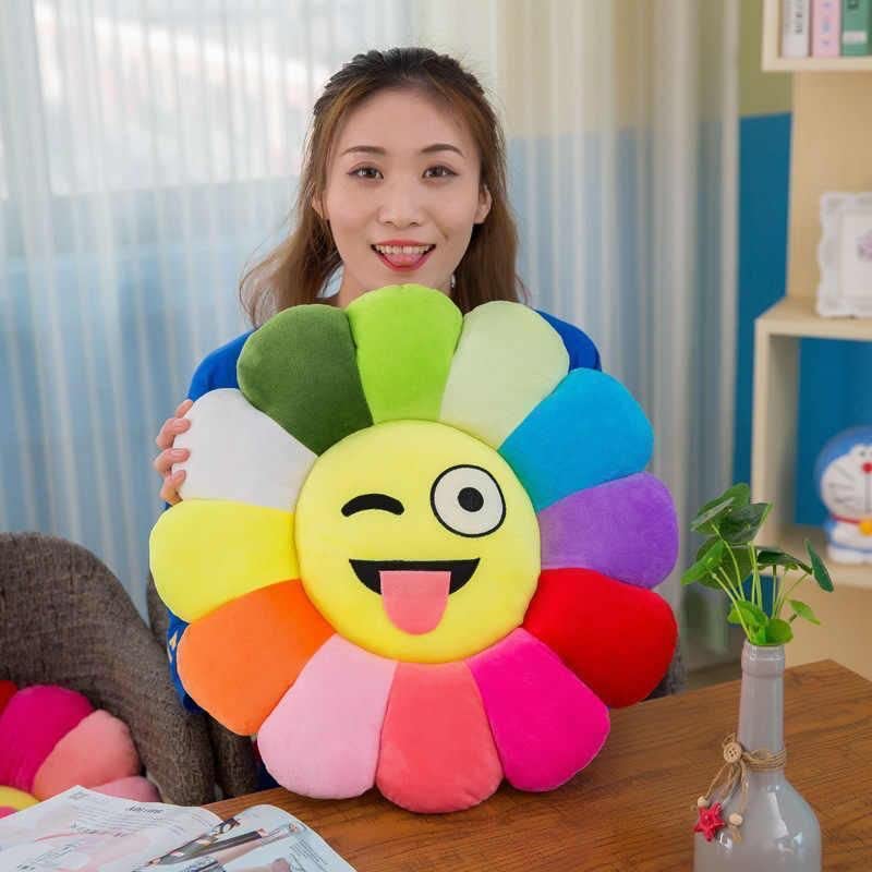 DearJoy Rainbow Smiley Pillow/Cushion for Kids (Multicolor) - Image 1