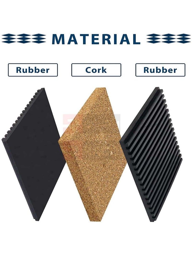 RACO RACO Anti Vibration Pad-Rubber/Cork Vibration Isolation Pads 45CMx45CMx7/8  - Image 3
