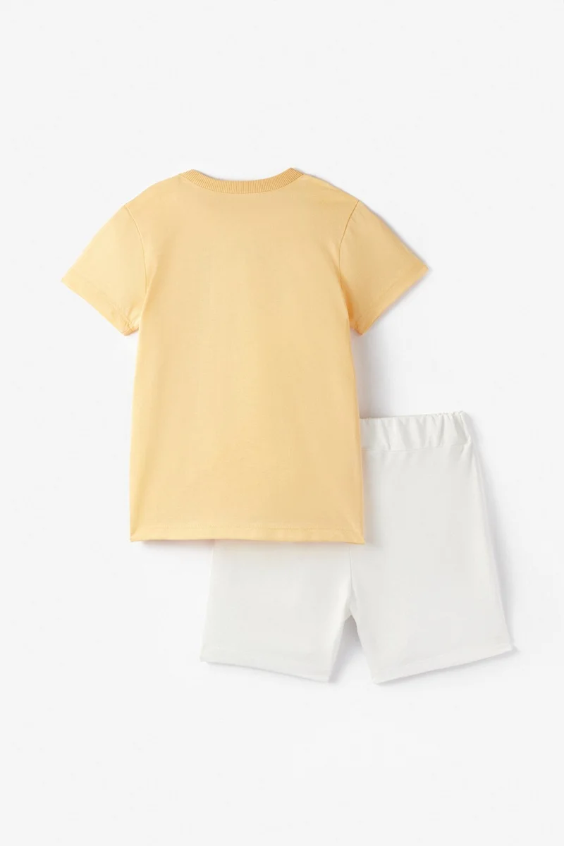 JUNE Boy Dino Printed Shorts Set