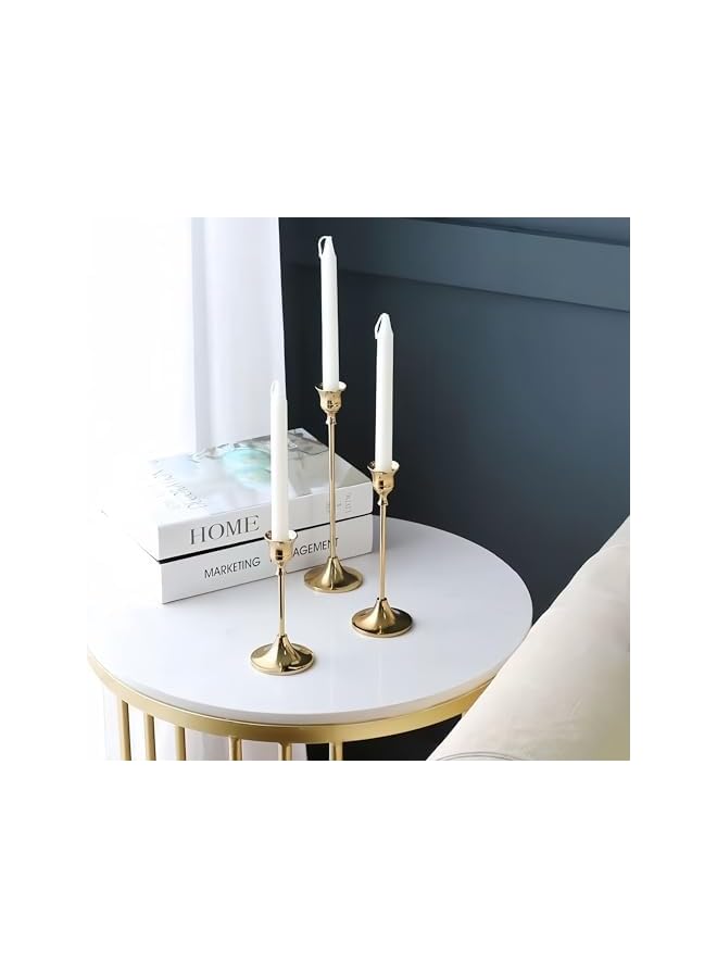 Green Tiger White Long Candles Set of 10 Unscented Smoke Free Ideal for Weddings Events Home Decor Long Lasting Elegant White Candles (Large size * 10) - Image 2