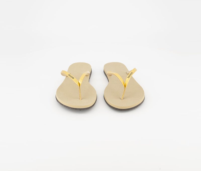 havaianas Women Style 2 You Metallic Flip Flops, Sand and Gray Light  - Image 3