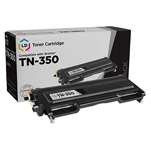 LD Products LD Compatible Toner Cartridge Replacement for Brother TN350 (Black) Compatible with Brother DCP-7010, DCP-7020, DCP-7025 | HL-2030, HL-2030R, HL-2040, HL-2040N - Image 1