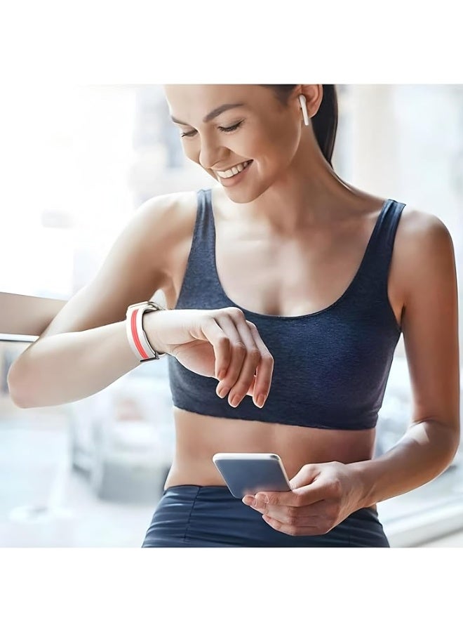 Dual Sport Band Compatible with Apple Watch 49 mm, 46 mm, 45 mm, 44 mm Magnetic Clasp Adjustable Strap Compatible for iWatch Series Ultra, SE, SE 2, Series 3,4,5,6,7,8 - Image 5