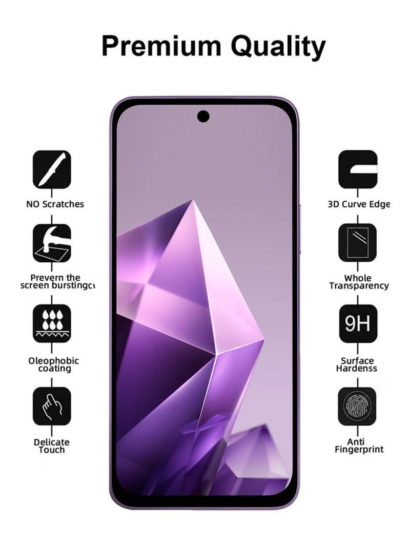 Infinix Note 50x 5G 2 Pack Tempered Glass Screen Protector For Infinix Note 50x Clear - Image 3
