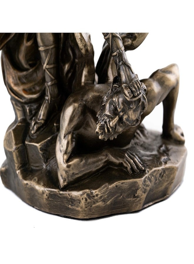 Top Collection Archangel St. Michael Statue - Michael Archangel of Heaven Defeating Lucifer in Premium Cold-Cast Bronze - 10-Inch Collectible Angel Figurine - Image 5
