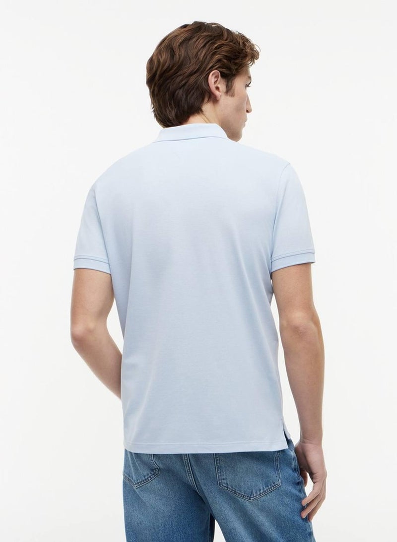 TOMMY HILFIGER Performance Regular Fit Pique Polo Shirt - Image 3