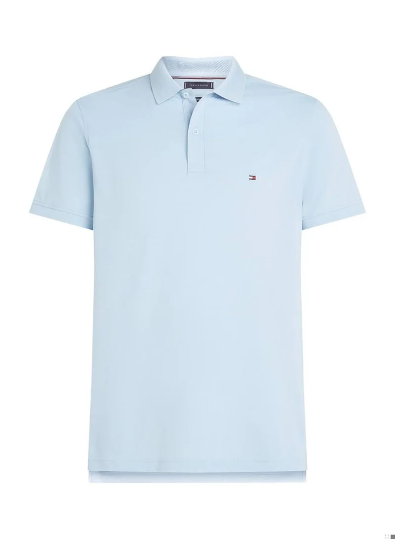 Tommy Hilfiger Breezy Blue Performance Regular Fit Pique Polo Shirt for Men | Best Price UAE