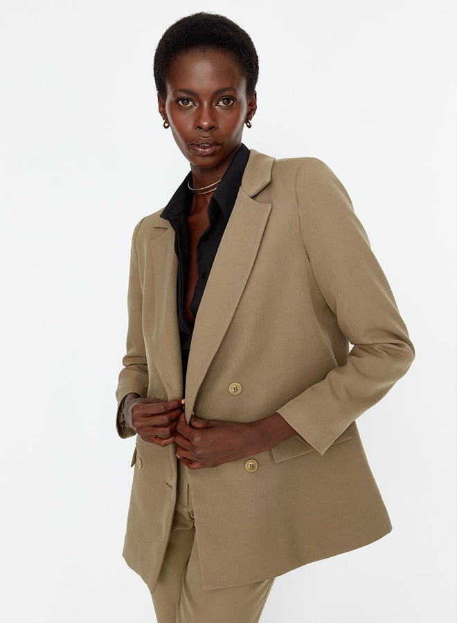 trendyol Blazer - Khaki - Regular fit - Image 3