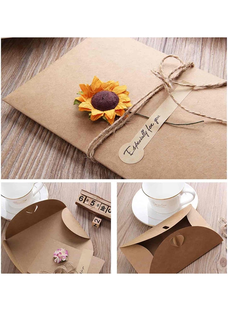 Mitoy 12 Pack Flower Pattern Thank You Card, Gift Card Handmade Invitation Greeting Card Wish Card for Wedding Birthday Festival - Image 5