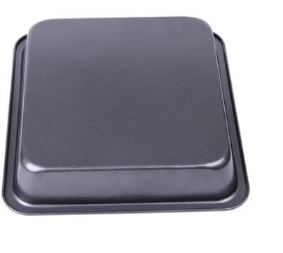 Prince Bakers Heart 8 inch Square Black NonStick Cake Pans Carbon Steel Bread Baking Pan Tray for Microwave Oven Cooker Cake Moulds 1Pc Square pan - Image 2