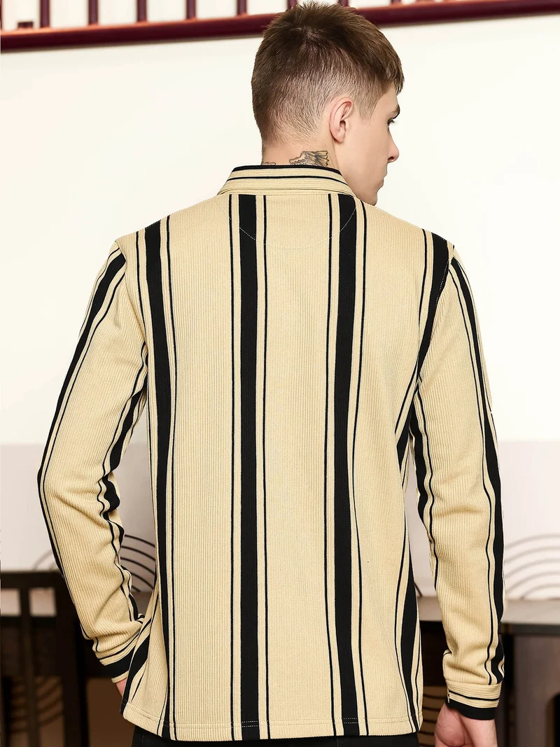 Maniac  Maniac Mens printed round neck half sleeve black and brown cotton tshirt for Men | Best Price UAE