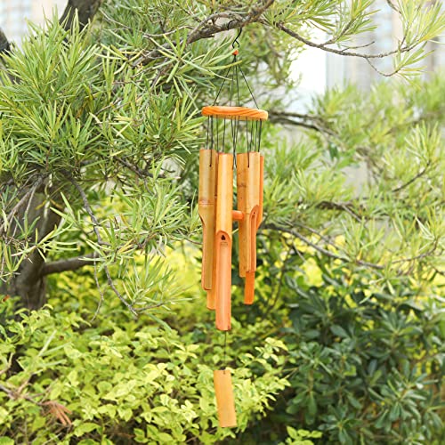 MUMTOP Bamboo Wind Chimes, Outdoor Wooden Wind Chime with Amazing Deep Tone for Garden, Patio, Home or Outdoor Decor - Image 4