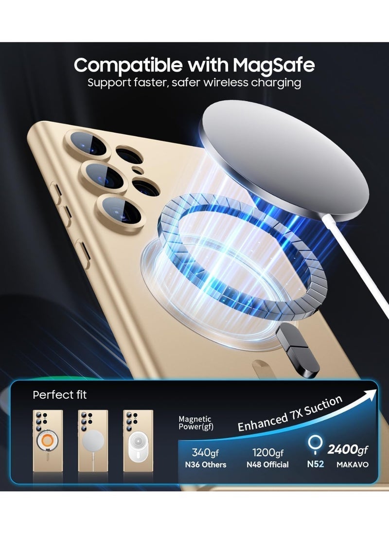 Raxoom Samsung Galaxy S22 Ultra Case Cover Compatible with MagSafe | Slim Thin Magnetic Protective Case for Samsung Galaxy S22 Ultra 6.8-Inch | Lightweight Shockproof Anti-Scratch Back Cover | Clear Design with Precise Cutouts | Wireless Charging Friendly - Image 5