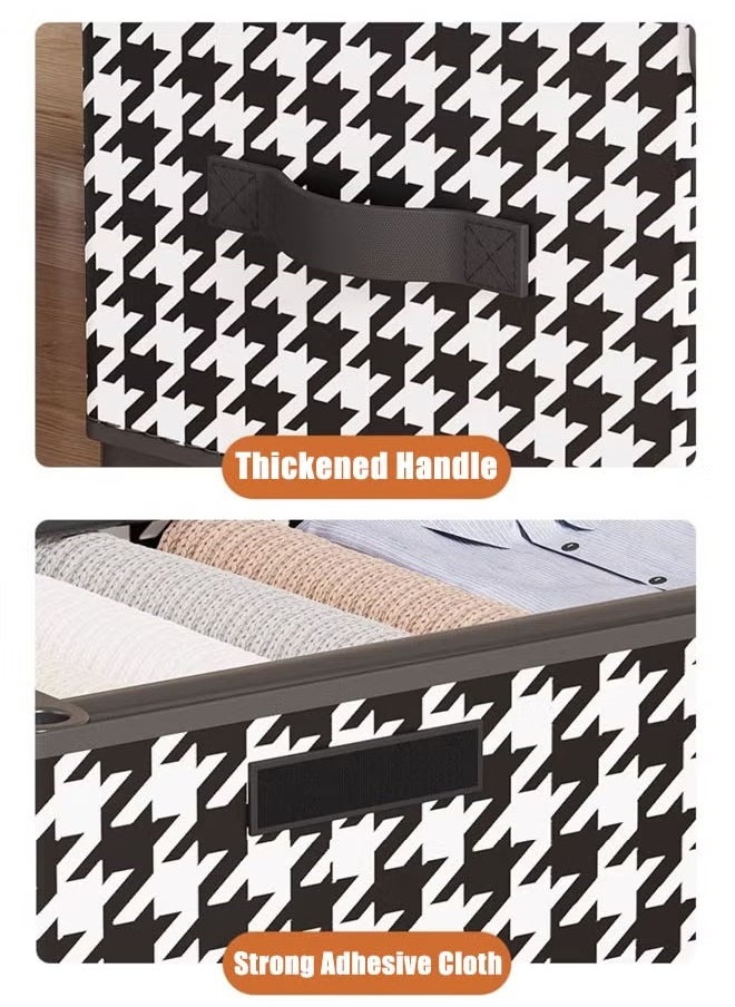 HQ-GAMING Under Bed Storage Container with Wheels & Handles Clear Window, Foldable Underbed Storage Bag Large Capacity Rolling Clothes Storage Bin Box Collapsible Bedroom Organizer for Blanket Bedding Shoes Toy  - Image 4