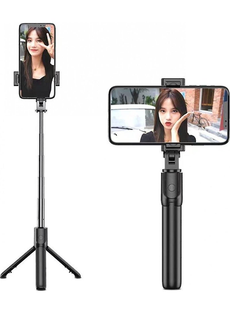 Raxoom S03 Selfie Stick Tripod, Extendable Bt Selfie Stick With 0.1s Snapshot, Detachable Wireless Remote Control 245 Rotation Head + 360 Rotation Holder For - Image 1
