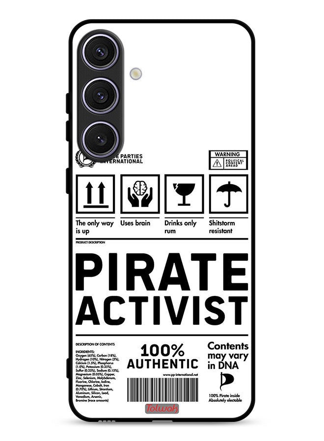 Tolwak Samsung Galaxy S24 5G Protective Case Cover Private Activist Sticker - Image 1