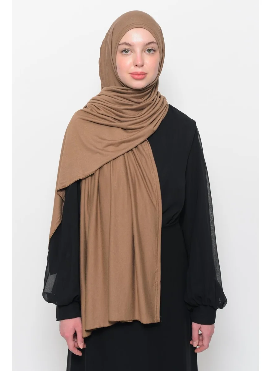 التوبة Ready Practical Interlocking Luxury Organic Plain Combed Cotton Shawl Aligned-Chocolate