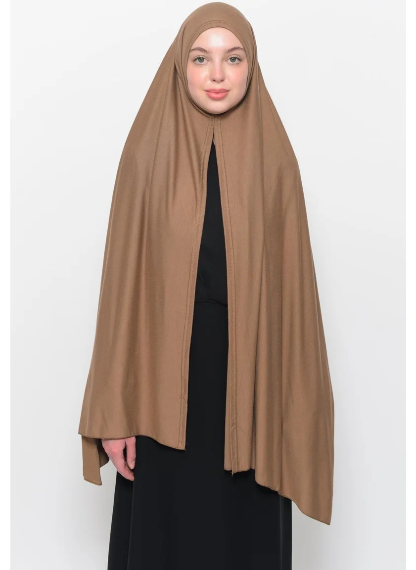التوبة Ready Practical Interlocking Luxury Organic Plain Combed Cotton Shawl Aligned-Chocolate
