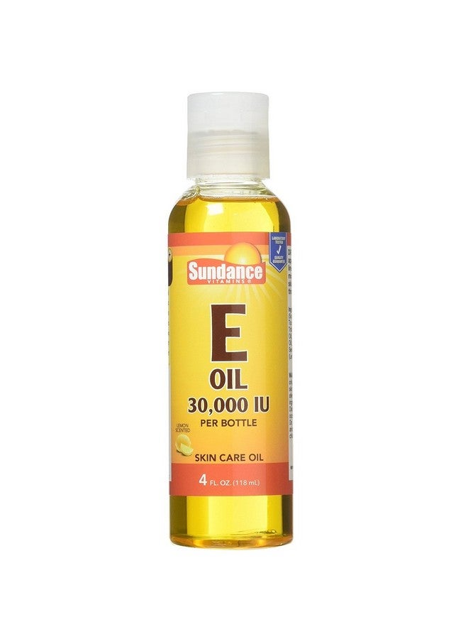Sundance Vitamins Vitamin E Oil 30,000 IU Skin Care Oil Lemon Scented - 4 oz, Pack of 3