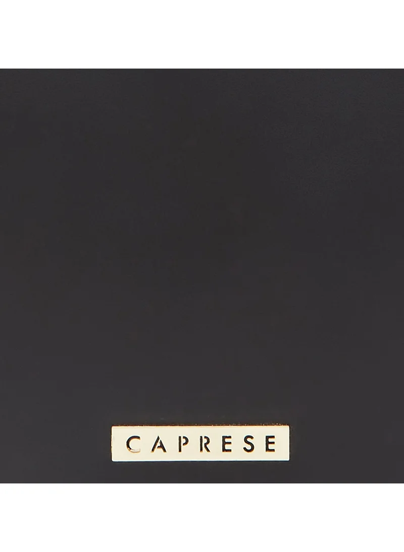 CAPRESE Caprese Gracie Solid Black Faux Leather Medium Satchel Bag