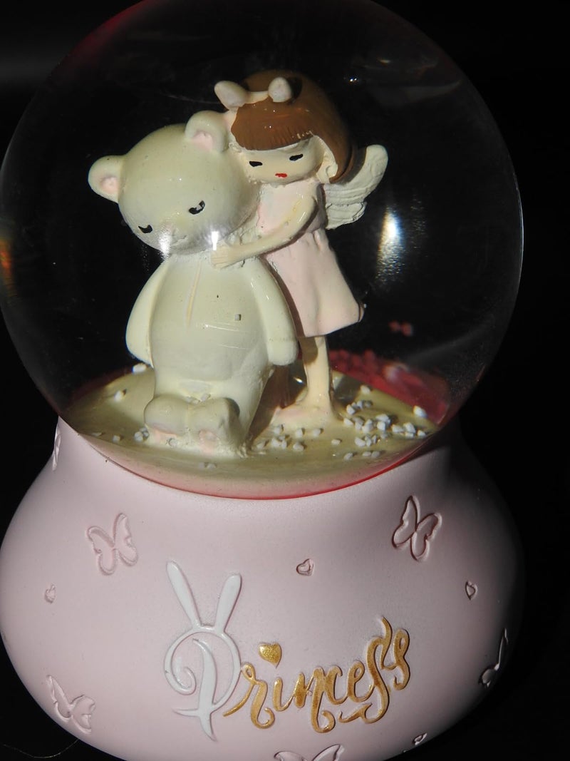 Ball Snow Crystal Music Box LED Light 10x8 Cm -My Little Princess - Image 5