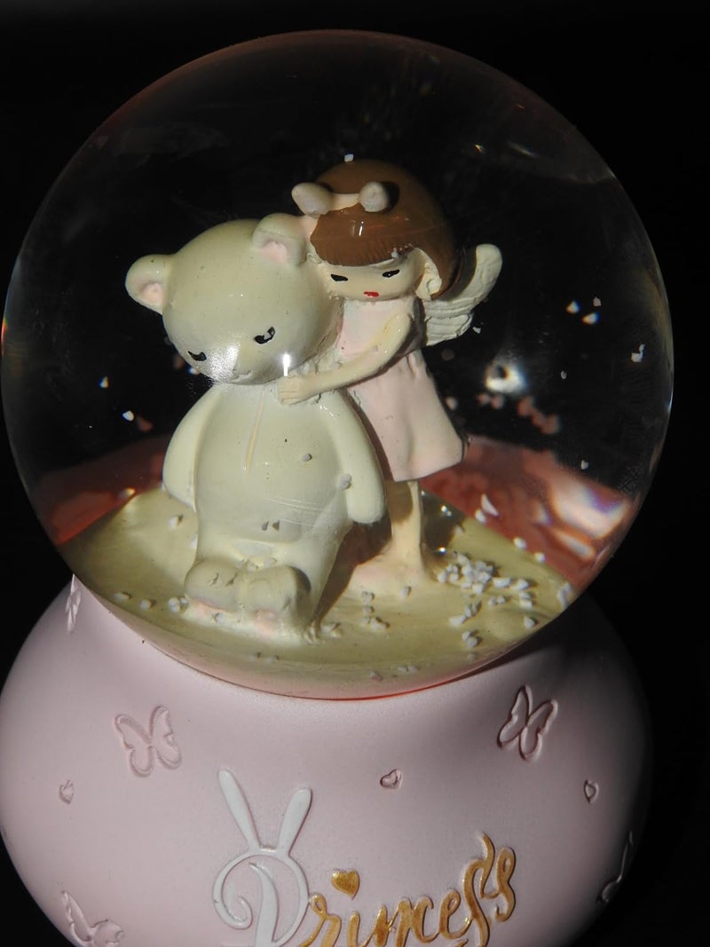 Ball Snow Crystal Music Box LED Light 10x8 Cm -My Little Princess - Image 3