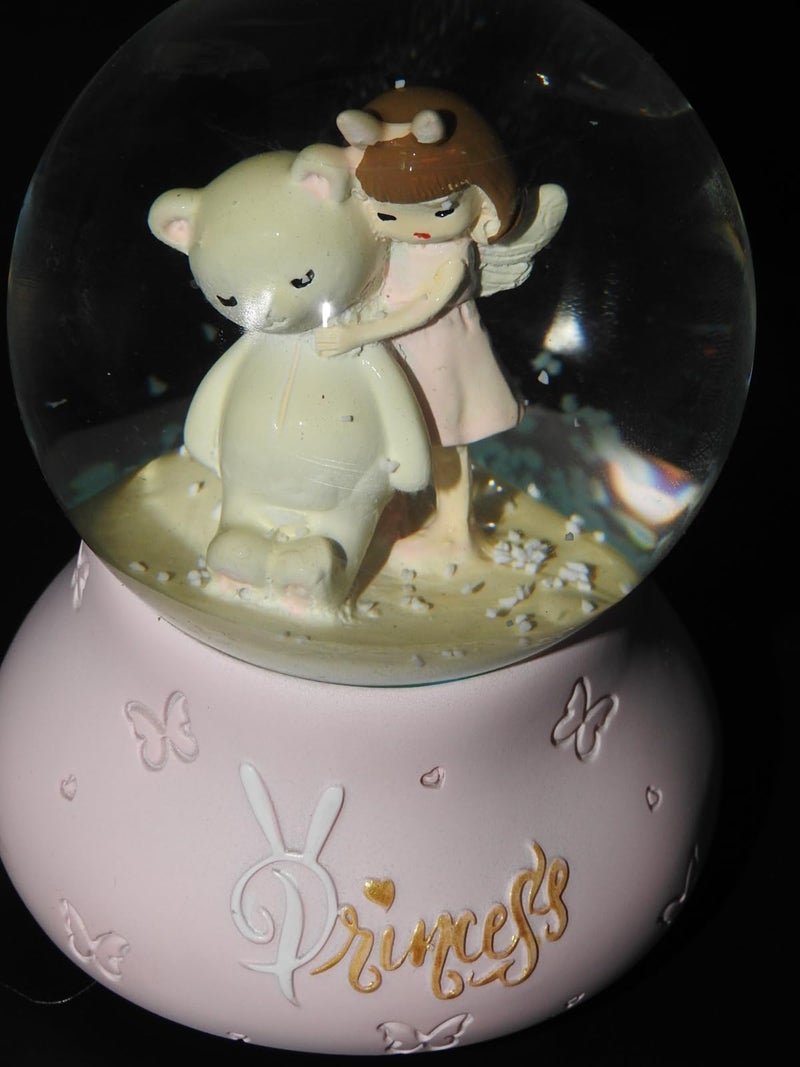 Ball Snow Crystal Music Box LED Light 10x8 Cm -My Little Princess - Image 4