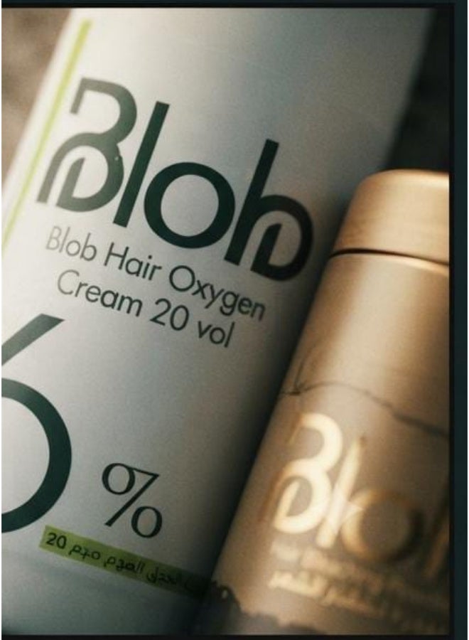 Blob Hair Oxygen Cream 6% 1000 ml + Blob Bleaching Powder 450 Gm (Packaging may vary) - Image 5
