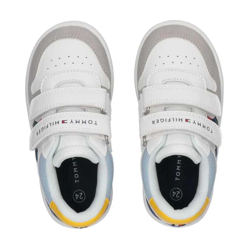 تومي هيلفيغر Kids Low Top Velcro Sneakers